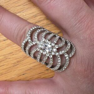 Claire's Multi-Stone Rhinestone Ring Size 10